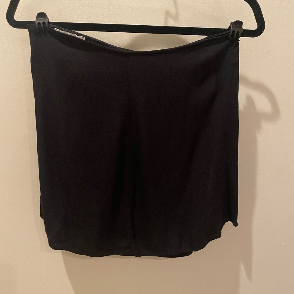 Reformation black mini skirt
